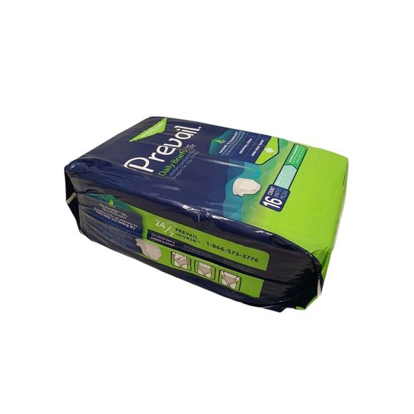 Prevail Daily Briefs Underwear Youth 15”-22” Pckg 16 Count ABSORB ODOR CONTROL - Picture 2 of 9